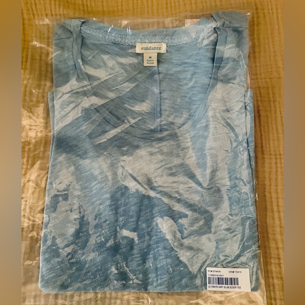 NWT Sundance Ultimate Airy Slub Knit Tee. An Essential Tee for Every Wardrobe! M - Picture 2 of 3